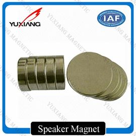 N35 N42 N52 Disc Neodymium Permanent Magnets Nickel Coating For Speaker